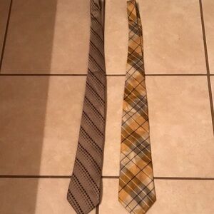 Set of Two Patterned Ties - Van Heusen & Perry Ellis Portfolio